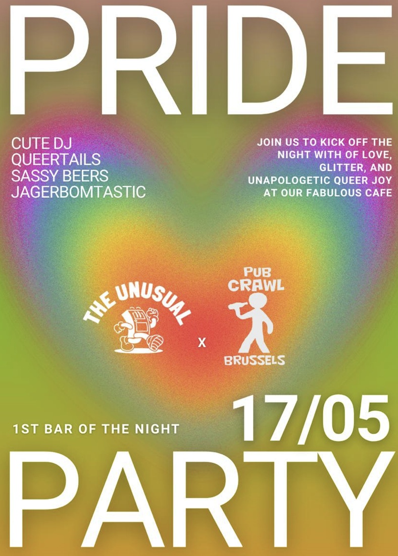 flyer pride party brussels 2025
